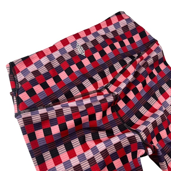 Free People Women’s Ashford Lose Control Leggings Checkered Print In Size S - Picture 6 of 7